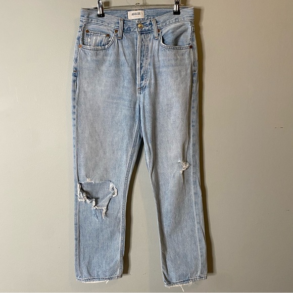 AGOLDE Riley High Rise Straight Crop Jeans - Picture 2 of 8